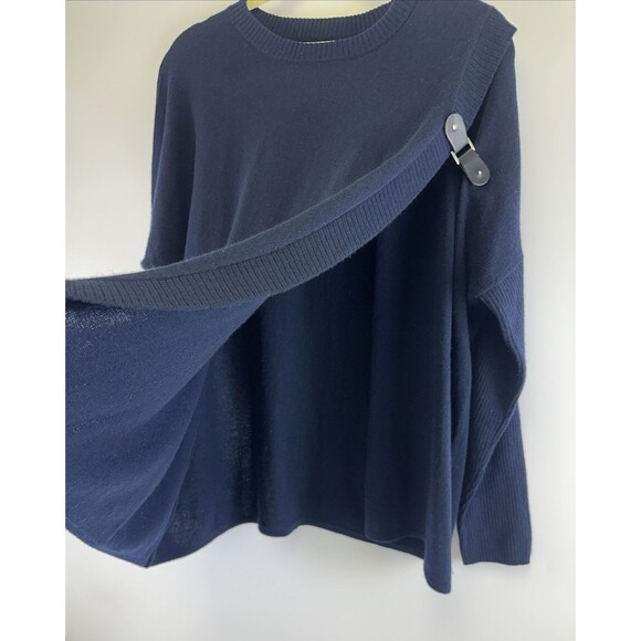 Peck And Peck Cashmere Sweater Wrap Ribbed Long Sleeve Clasp Round Womens XL - Picture 5 of 12